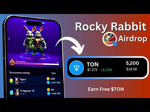 Rocky Rabbit - Claim Free $700 TON Coin on Rocky Rabbit Telegram Airdrop | TON COIN Withdrawal