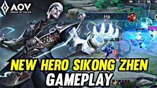 AOV : NEW HERO SIKONG ZHEN GAMEPLAY - ARENA OF VALOR LIÊNQUÂNMOBILE ROV