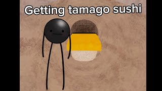 getting tamago sushi animation in secret staycation #secretstaycation