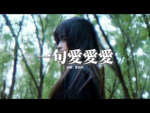 夏婉安 - 一句愛愛愛『你傷害了我又回頭祈求和好，不覺得可笑，你曾經指著北方騙我說那就是南方，我的天真讓我狠狠摔了一跤。』【動態歌詞MV】