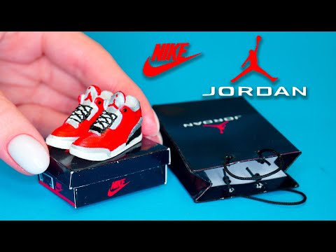 DIY Realistic Miniature Air Jordan | DollHouse Sneakers | No Polymer Clay!