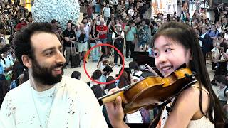 Pirates of the Caribbean BEST version - 10-year old violinist SHOCKS the whole airport! 🎻🤯