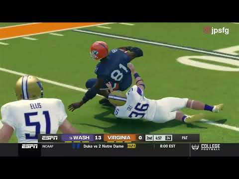 #16 Washington vs. Virginia | CFB Revamped Legacy Season Week 12 | Jefe on Commentary