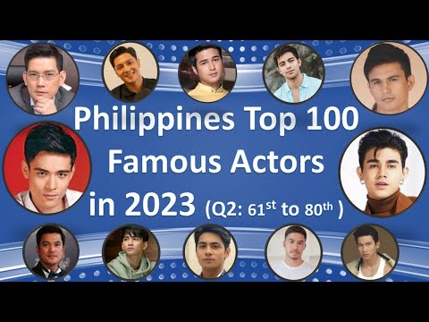 The Power of AI: Revealing the Philippines Top 100 Famous Actors in Q2 2023, 61st to 80th