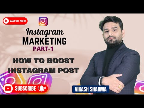 Instagram Marketing Part 1 | How to Boost Instagram Post #instagrammarketing