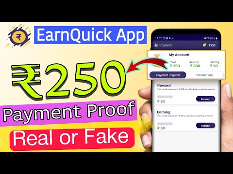 EarnQuick App Real Or Fake !!  Earnquick App Payment Proof !! EarnQuick App Vs Earn Easy App