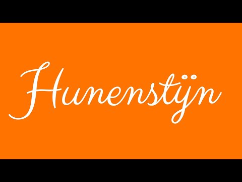 ✎ Hunenstijn ✎ English Cursive Handwriting Tutorial