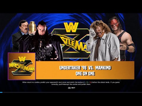 WWE2K24 games | The Undertaker with Paul Bearer vs Mankind with Kane | Neon Nights Gamer