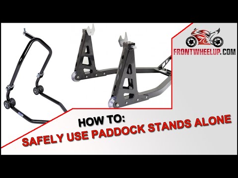 How to: Safely Use Front And Rear Paddock Stands Alone | Tips and Advice | Front Wheel Up