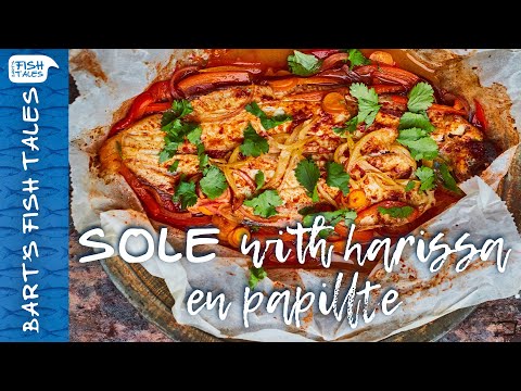 Sole with Harissa En Papillote | Bart van Olphen