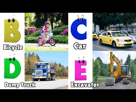 Vehicles ABC Song for Todders | Vehicles Alphabet Song | Phonics for Kids | Alphabet Letters