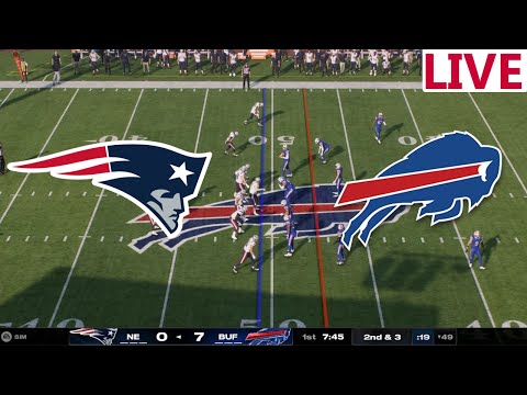 🔴LIVE 🔴New England Patriots VS Buffalo Bills/ NFL Week 15/NFL SEASON /NFL Madden 25