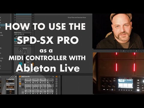 How to use the Roland SPD-SX PRO as a MIDI Controller for Ableton Live - + Max for Live plug in