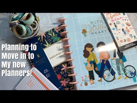 Planner Move In Plans! Squad Goals, Emily Ley, Hobonichi Dupe | Big Happy Planner 2020-2021