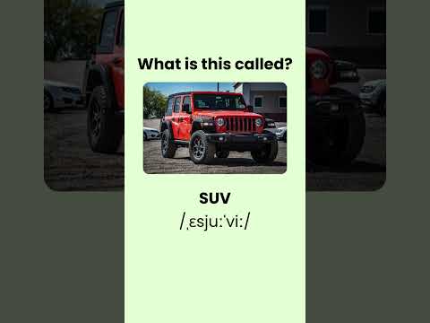 10 COMMON VEHICLE names you NEED to KNOW. #shorts #facts #short #quiz #learn