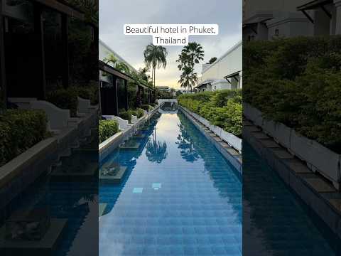 I found a stunning hotel resort in Phuket Thailand! Every room has access to the pool #thailand