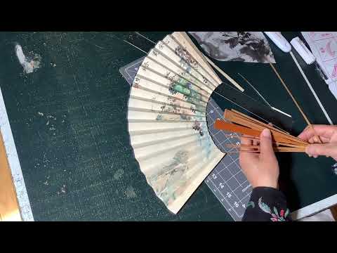 Lesson 4-6: Landscape Painting on Fan Face - Installation of the Fan Face on Ribs