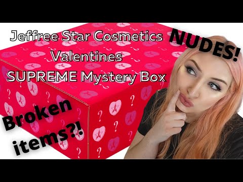 Jeffree Star Cosmetics Valentine's Day Supreme Mystery Box: DAMAGED ITEMS?! EXCLUSIVES?! NUDES?!