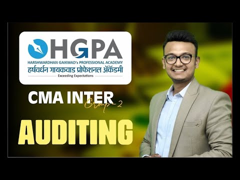 CMA INTER I AUDIT I LEC 1 I CS.HARHWARDHAN GAIKWAD