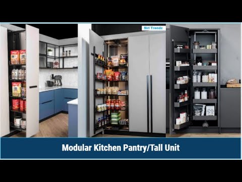 Modular kitchen tall unit | Kitchen tall unit design | Kitchen pantry unit