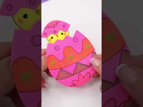 Пасхальная ИГРУШКА из бумаги🐣 #shorts DIY Easter Funny Egg paper toy