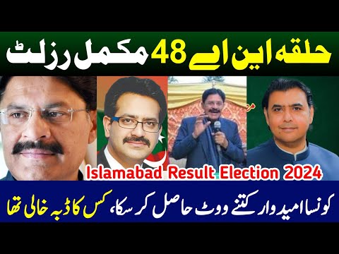 Islamabad NA 48 Complete Result Details | General Elections 2024 Final Results | Raja Khurram Nawaz