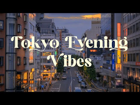 Tokyo Evening Vibes 🌆 Japanese Lofi Mix for Relaxation and Focus