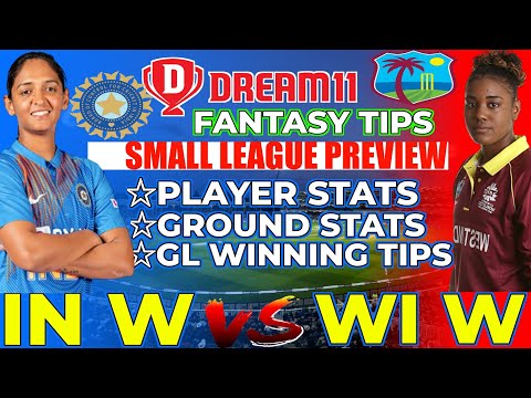 WI W vs IN W Dream11 | India Women vs West Indies Women Pitch Report & Playing XI | IND-W vs WI-W