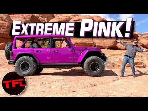 This NEW Jeep Wrangler Is Not Only VERY Pink, But Packs a SUPER Cool Feature I Have Never Seen!