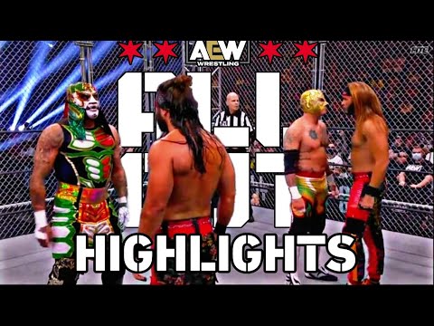 Young Bucks Vs Lucha Brothers -Steel Cage Match -  AEW All OUT 2021 - Highlights.