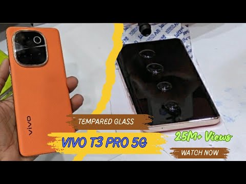 Vivo T3 Pro 5g Tempered Glass Installation Vivo T3 Pro 5g Screen Protector Glass