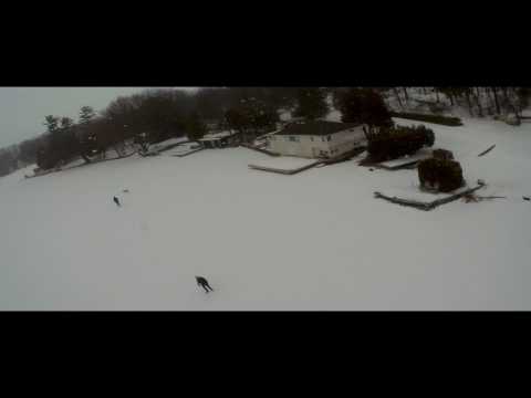 Cameron Lake ready for snowshoe events.