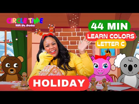 Holiday Friends Party  | Learn Colors | Learn Numbers | Letter C | Songs for Kids | Holiday Lesson