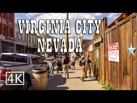 [4K] Virginia City - Nevada - Walking Tour