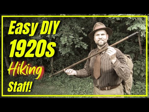 Easy DIY 1920s Hiking Staff: Craft Your Own Vintage Outdoor Gear!