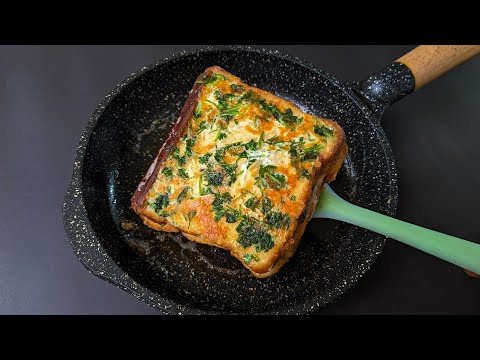 I've never eaten such delicious toast! 5 minutes quick breakfast! Easy, Delicious and Healthy!