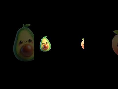 Funny Fruits Sensory Video Shorts #9 #highcontrast #BabySensory #babybraindevelopment