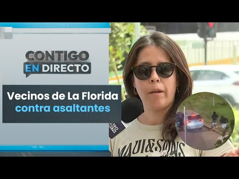 Vecinos LANZARON sillas y piedras a delincuentes en La Florida - Contigo en Directo