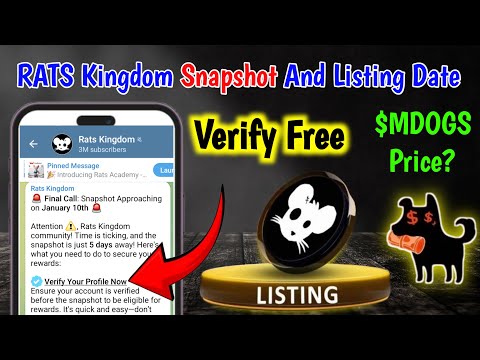 RATS Kingdom Snapshot And Listing || Snapshot criteria | Money Dogs Price revealed | Clayton updates