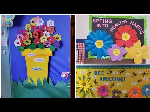 Soft board decorations ideas l preschool door decorations ideas l Preschool wall decorations ideas