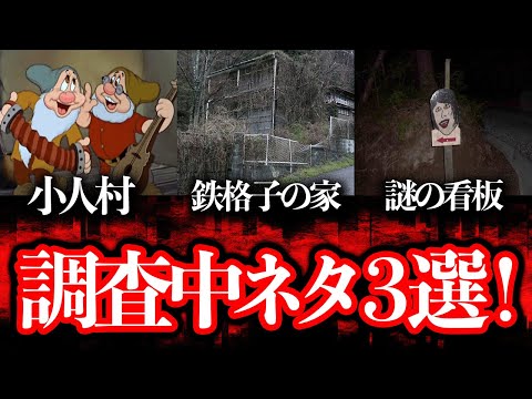 【情報提供求】調査中のネタ3選！「小人村」「鉄格子の家」「謎の看板」【都市伝説】