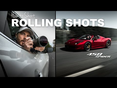 How to TAKE ROLLING SHOTS - Car Photography with a FERRARI 458 Spider!!