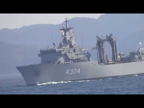 晴天ナレド波高ㇱ！！東京湾入口で見たいろいろな船舶！護衛艦、LNG船他