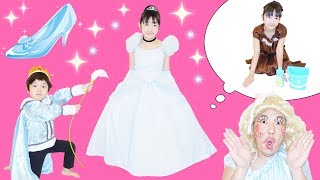 ★「シンデレラ！」プリ姫バージョン！パパ子が意地悪お姉さん役～★Cinderella Original version★