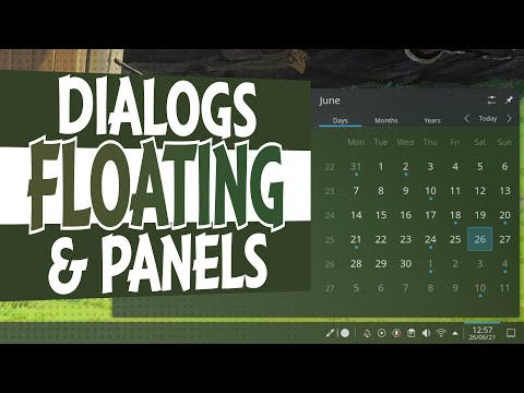 Floating Dialogs & More Floating Panels Features in KDE Plasma