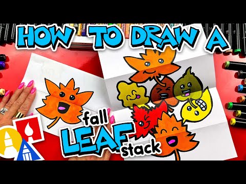 How To Draw A Fall Leaf Stack Folding Surprise