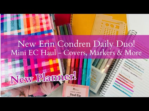 Happy New Planner Day! | Erin Condren Launch Haul | New Daily Duo Planner