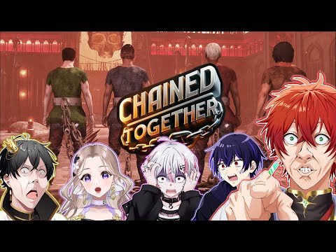 【女子研究大学】4人で鎖に繋がれた状態でゴールを目指す喧嘩上等ゲーム【Chained Together】