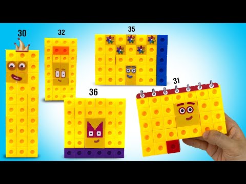 DIY Numberblocks 30's Snap Cubes Custom Set ||  Keiths Toy Box