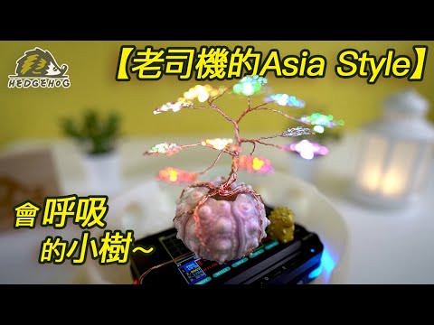 【老司機的Asia Style】會呼吸的小樹/Making wire tree with breathing LED light【Hedgehog刺蝟幫】